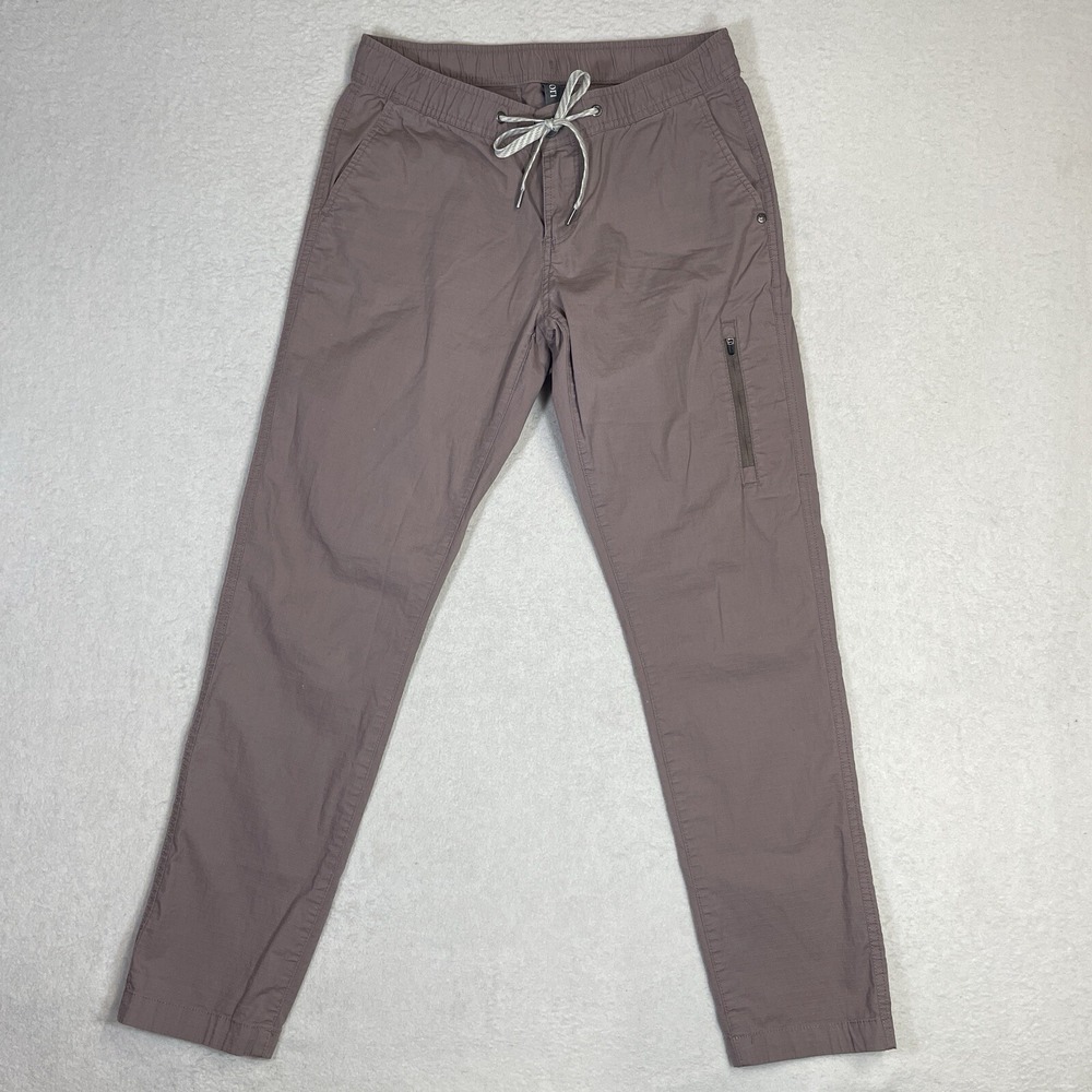 Vuori Ripstop Dura Terra Pants Drawstring Stretch Light Brown Womens Small VW401 - Picture 2 of 14